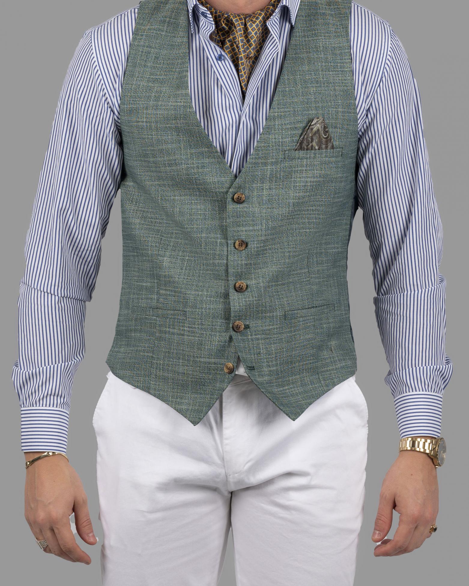 DEZIGN MELANGE TEXTURED VEST