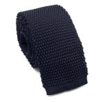 WOVEN KNITTED SKINNY TIE