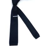 WOVEN KNITTED SKINNY TIE - Image 7