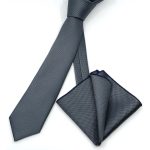 MICRO-PATTERNED TIE WITH HANDKERCHIEF - Image 6