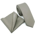 MICRO-PATTERNED TIE WITH HANDKERCHIEF - Image 12