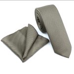 MICRO-PATTERNED TIE WITH HANDKERCHIEF - Image 28