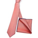 MICRO-PATTERNED TIE WITH HANDKERCHIEF - Image 49