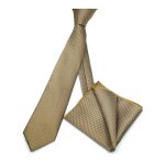 MICRO-PATTERNED TIE WITH HANDKERCHIEF - Image 54