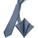 MICRO-PATTERNED TIE WITH HANDKERCHIEF - Image 59