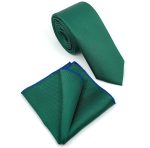 MICRO-PATTERNED TIE WITH HANDKERCHIEF - Image 61