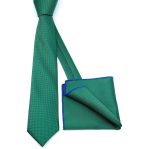 MICRO-PATTERNED TIE WITH HANDKERCHIEF - Image 63