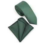 MICRO-PATTERNED TIE WITH HANDKERCHIEF - Image 75