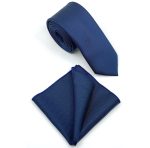 MICRO-PATTERNED TIE WITH HANDKERCHIEF - Image 80