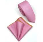 MICRO-PATTERNED TIE WITH HANDKERCHIEF - Image 98