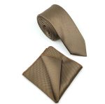 MICRO-PATTERNED TIE WITH HANDKERCHIEF - Image 103