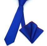 MICRO-PATTERNED TIE WITH HANDKERCHIEF - Image 116