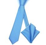 MICRO-PATTERNED TIE WITH HANDKERCHIEF - Image 121