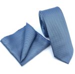 MICRO-PATTERNED TIE WITH HANDKERCHIEF - Image 127