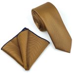 MICRO-PATTERNED TIE WITH HANDKERCHIEF - Image 132