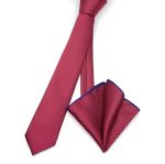 MICRO-PATTERNED TIE WITH HANDKERCHIEF - Image 140