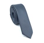 TEXTURED SKINNY TIE WITH HANDKERCHIEF - Image 4