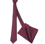 TEXTURED SKINNY TIE WITH HANDKERCHIEF - Image 11