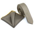 TEXTURED SKINNY TIE WITH HANDKERCHIEF - Image 22