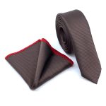 TEXTURED SKINNY TIE WITH HANDKERCHIEF - Image 28