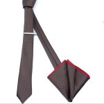 TEXTURED SKINNY TIE WITH HANDKERCHIEF - Image 31