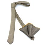 TEXTURED SKINNY TIE WITH HANDKERCHIEF - Image 26