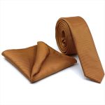 TEXTURED SKINNY TIE WITH HANDKERCHIEF - Image 43