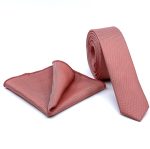 TEXTURED SKINNY TIE WITH HANDKERCHIEF - Image 32