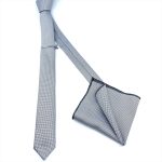 TEXTURED SKINNY TIE WITH HANDKERCHIEF - Image 63
