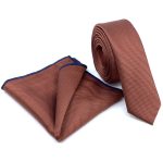 TEXTURED SKINNY TIE WITH HANDKERCHIEF - Image 47