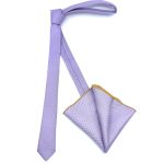 TEXTURED SKINNY TIE WITH HANDKERCHIEF - Image 60