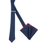 TEXTURED SKINNY TIE WITH HANDKERCHIEF - Image 65
