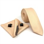 TEXTURED SKINNY TIE WITH HANDKERCHIEF - Image 106