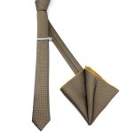 TEXTURED SKINNY TIE WITH HANDKERCHIEF - Image 75