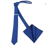TEXTURED SKINNY TIE WITH HANDKERCHIEF - Image 90