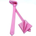 TEXTURED SKINNY TIE WITH HANDKERCHIEF - Image 95