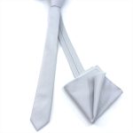 TEXTURED SKINNY TIE WITH HANDKERCHIEF - Image 141