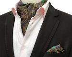 SILKY SATIN TEXTURED ASCOT TIE - Image 3