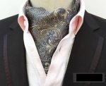 SILKY SATIN TEXTURED ASCOT TIE - Image 5