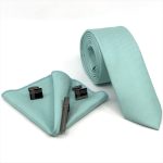 TEXTURED WIDE TIE WITH HANDKERCHIEF - Image 2