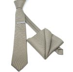 TEXTURED WIDE TIE WITH HANDKERCHIEF - Image 11