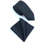 TEXTURED WIDE TIE WITH HANDKERCHIEF - Image 13