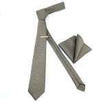 TEXTURED WIDE TIE WITH HANDKERCHIEF - Image 26