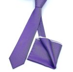 TEXTURED WIDE TIE WITH HANDKERCHIEF - Image 77