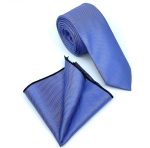 TEXTURED WIDE TIE WITH HANDKERCHIEF - Image 103