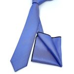 TEXTURED WIDE TIE WITH HANDKERCHIEF - Image 105