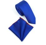 TEXTURED WIDE TIE WITH HANDKERCHIEF - Image 112