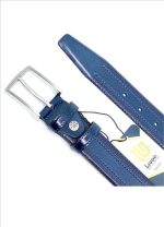 LEATHER BELT WITH MATTE GUNMETAL HARDWARE - Image 9