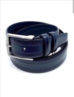 LEATHER BELT WITH MATTE GUNMETAL HARDWARE - Image 10