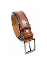 LEATHER BELT WITH MATTE GUNMETAL HARDWARE - Image 11